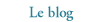 Le blog
